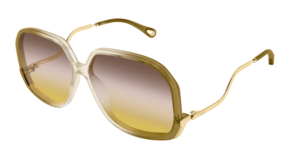 Gafas de sol chloé ch0404s 004 beige geometrical/directional femenino talla 60mm - Vista principal
