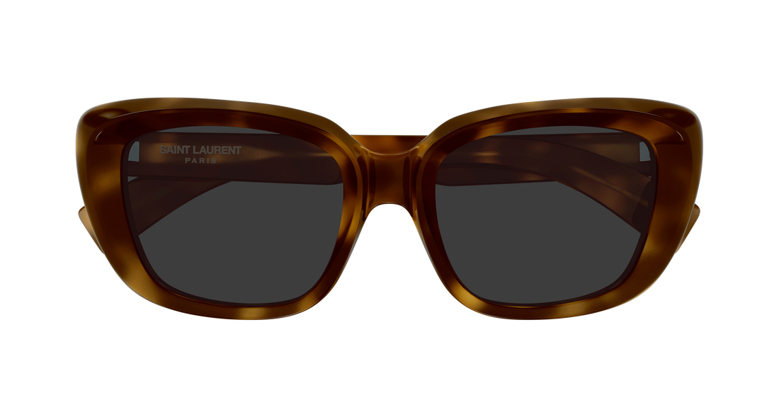 Occhiali da sole saint laurent sl 857 003 havana cat eye femenino taglia 53mm - Vista dettagliata