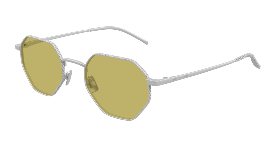 Occhiali da sole bottega veneta bv1471s 002 plateado round/oval/panthos unisex taglia 51mm - Vista principale