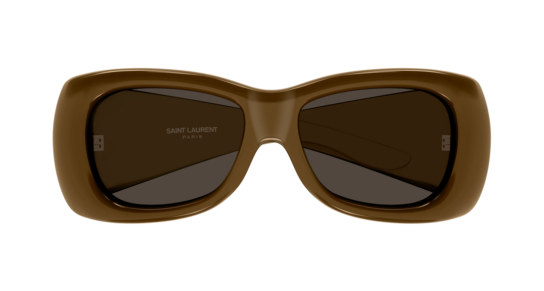 Occhiali da sole saint laurent sl 901 howl 006 marron rectangular / squared unisex taglia 61mm - Vista dettagliata