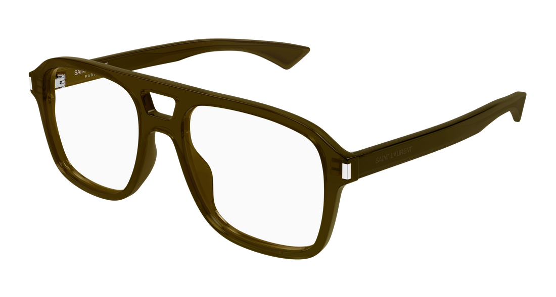 Lunettes de vue saint laurent sl 881 opt 004 marron masculino taille 55mm - Vue principale