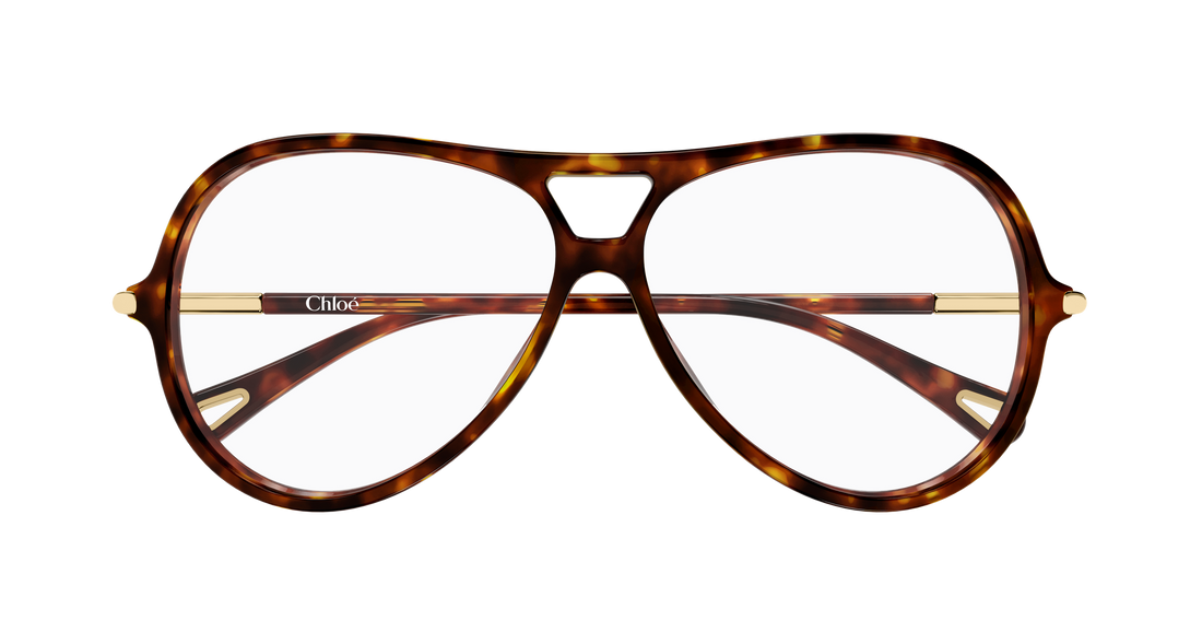 Briller chloé ch0398o 002 havana round/oval/panthos femenino størrelse 59mm - Detaljeret visning