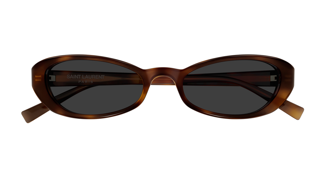 Occhiali da sole saint laurent sl 871 004 havana round/oval/panthos unisex taglia 51mm - Vista dettagliata