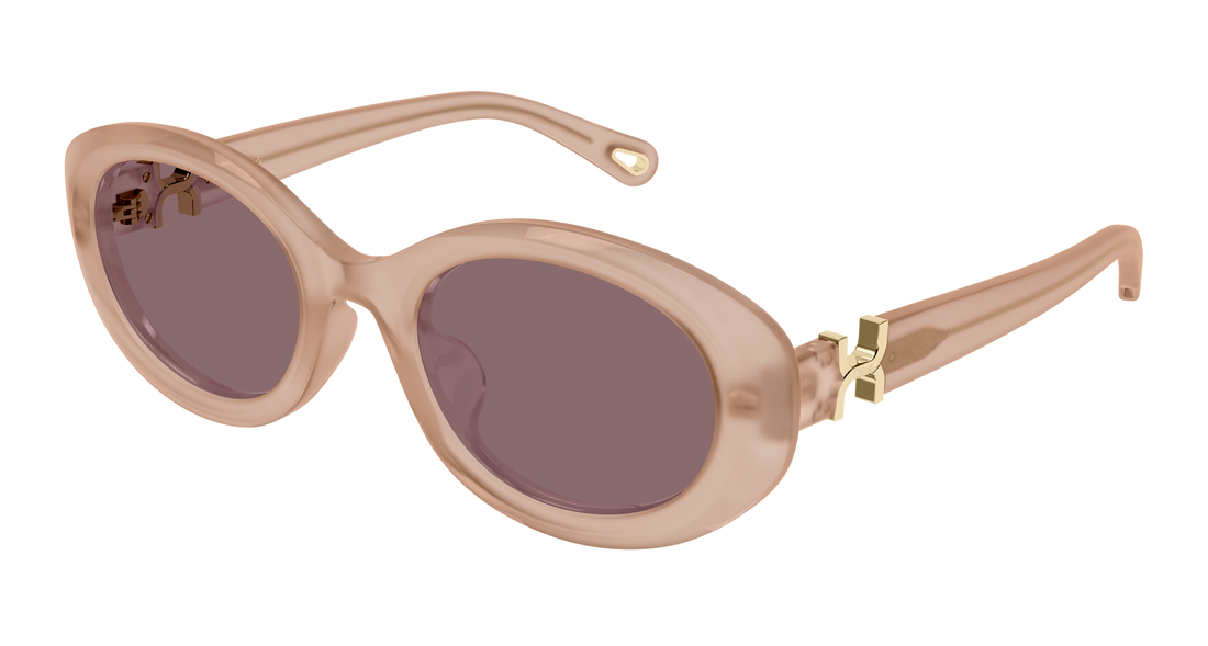 Zonnebrillen chloé ch0323sk 005 rosa round/oval/panthos femenino maat 54mm - Hoofdaanzicht