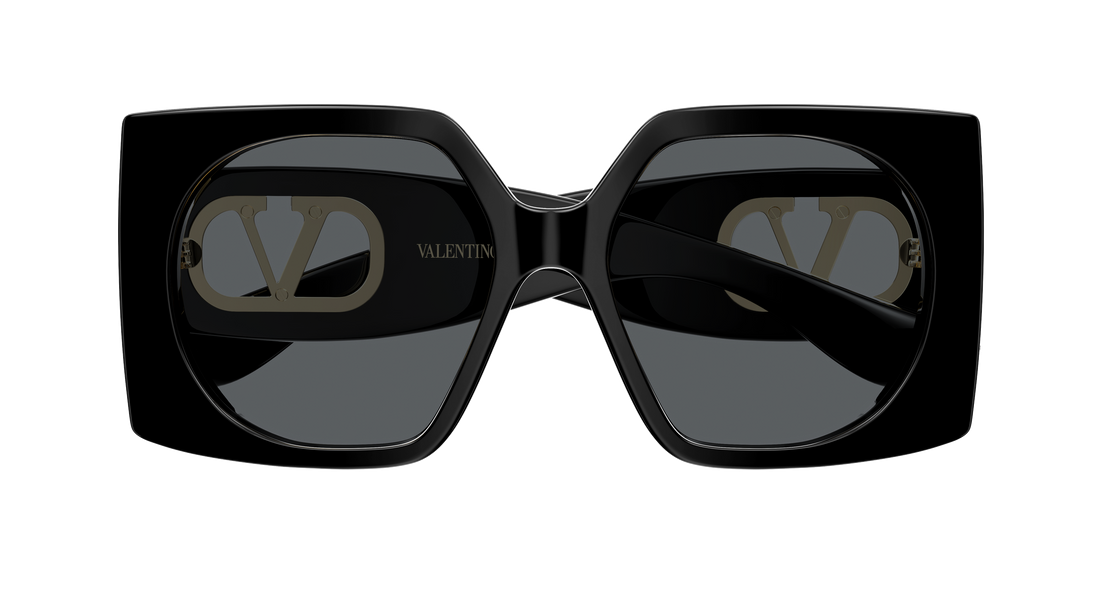 Occhiali da sole valentino vg0002s 001 negro rectangular / squared femenino taglia 55mm - Vista dettagliata