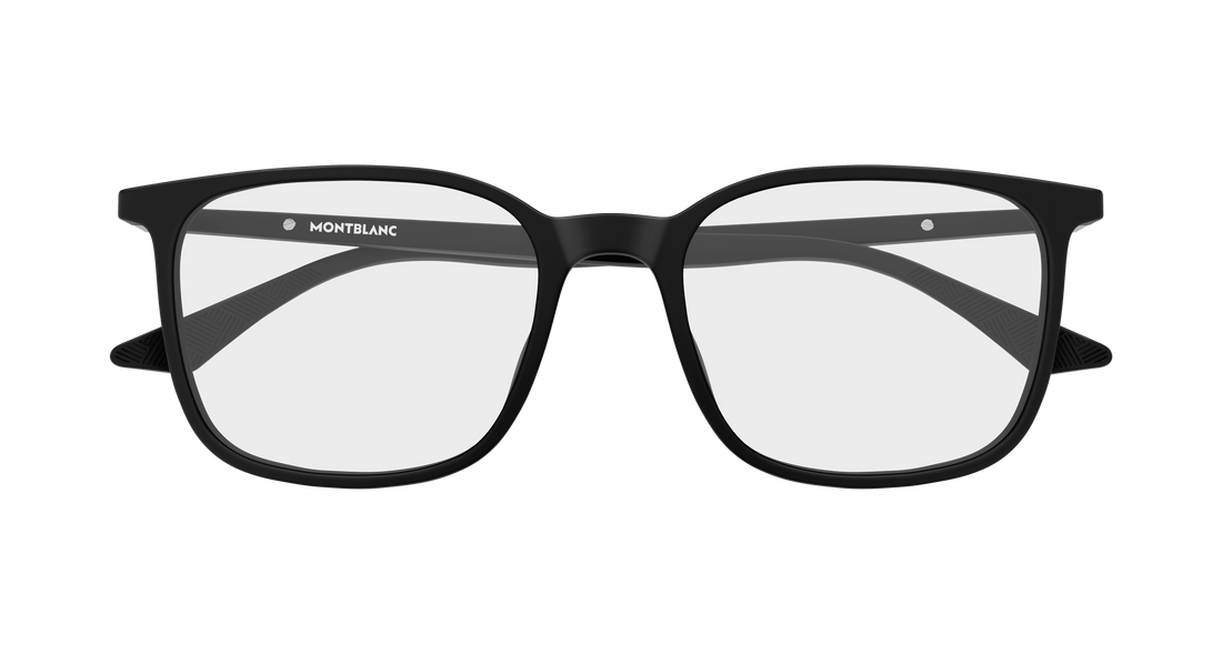 Briller montblanc mb0511o 002 negro rectangular / squared masculino størrelse 52mm - Detaljeret visning