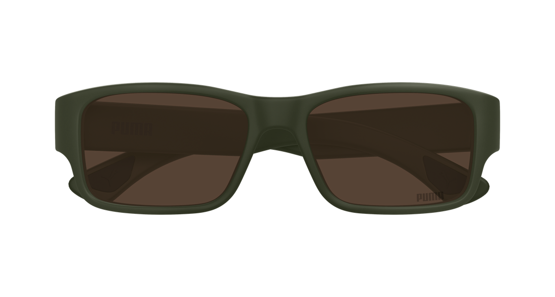 Lunettes de soleil puma pu0521s 004 verde rectangular / squared masculino taille 55mm - Vue détaillée