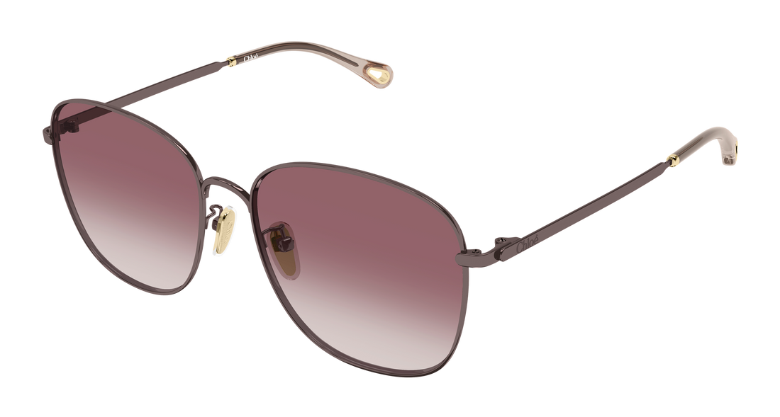 Solbriller chloé ch0407sk 003 marron round/oval/panthos femenino størrelse 59mm - Hovedvisning