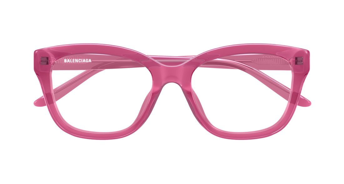 Glasögon balenciaga bb0534o 004 rosa butterfly femenino storlek 53mm - Detaljvy