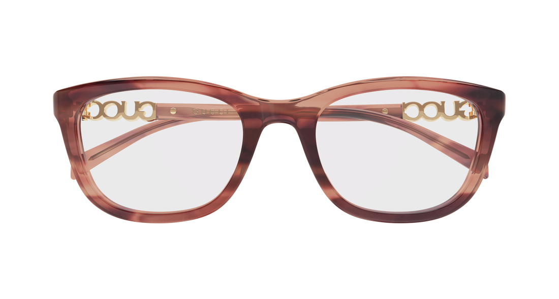 Brillen gucci gg2035oa 003 havana rectangular / squared femenino größe 53mm - Detailansicht