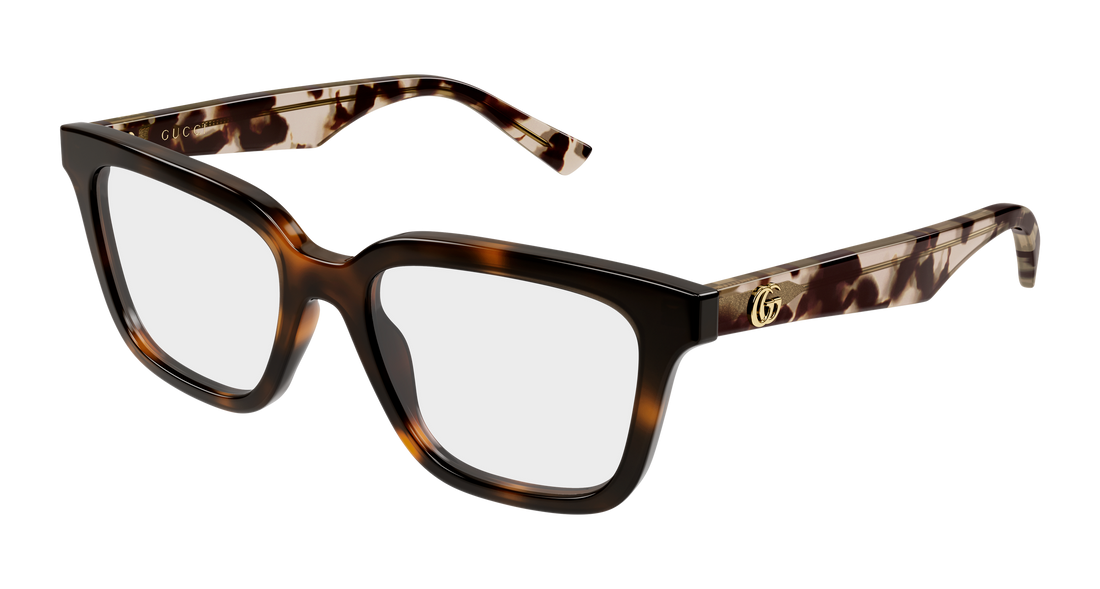 Occhiali da vista gucci gg2186oa 003 havana rectangular / squared femenino taglia 52mm - Vista principale