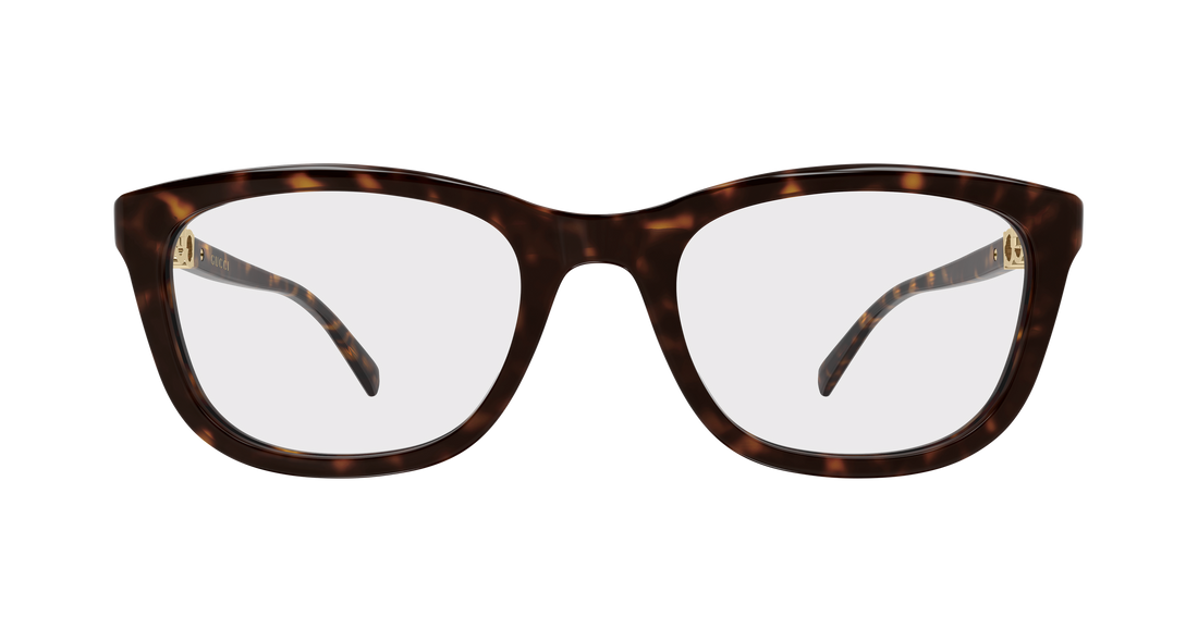 Brillen gucci gg2035oa 002 havana rectangular / squared femenino größe 53mm - Detailansicht