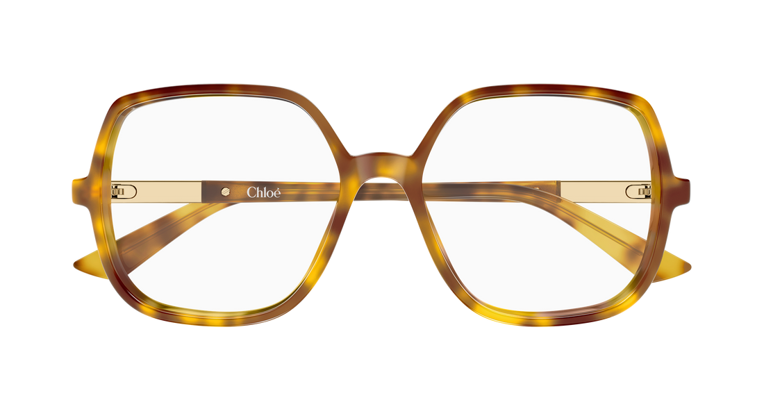 Briller chloé ch0368o 003 havana geometrical/directional femenino størrelse 54mm - Detaljeret visning