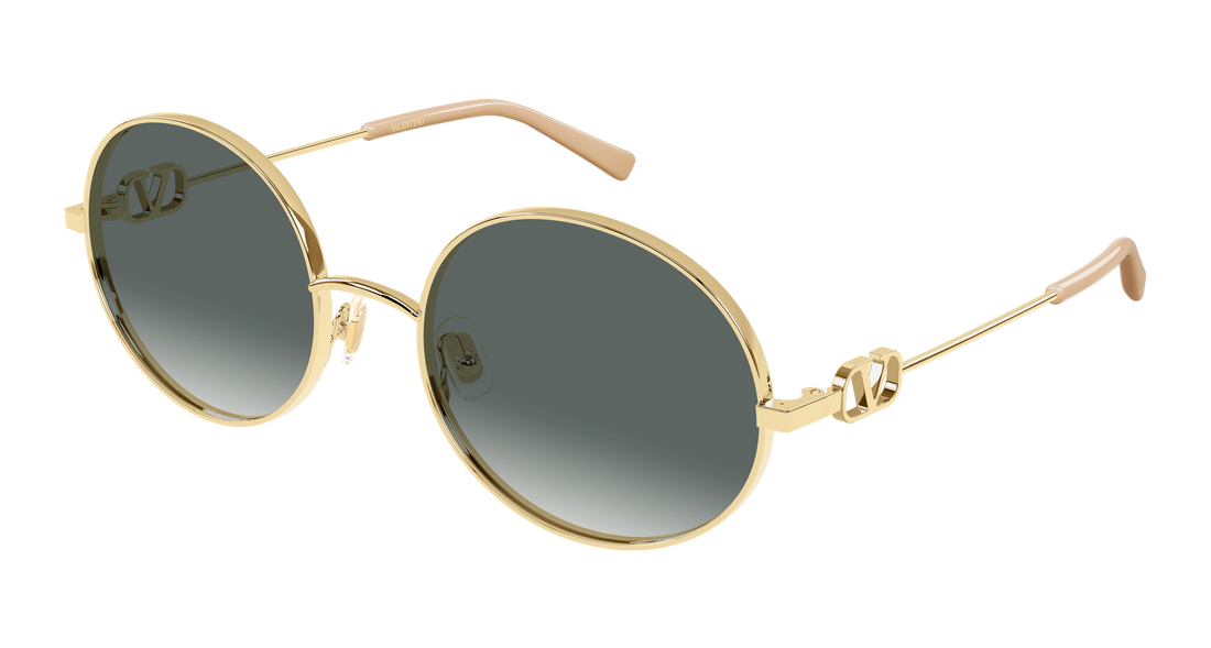Sunglasses valentino vg0027s 001 dorado round/oval/panthos femenino size 56mm - Main view