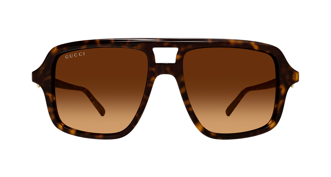 Sonnenbrillen gucci gg2052s 002 havana pilot/navigator femenino größe 53mm - Detailansicht