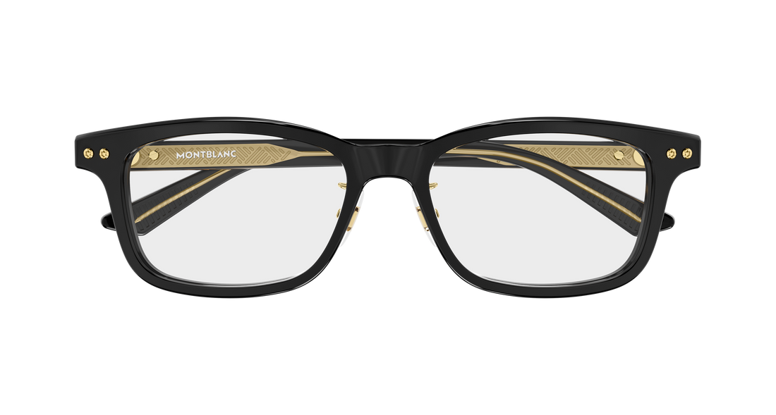 Brillen montblanc mb0533oj 001 negro rectangular / squared masculino größe 53mm - Detailansicht