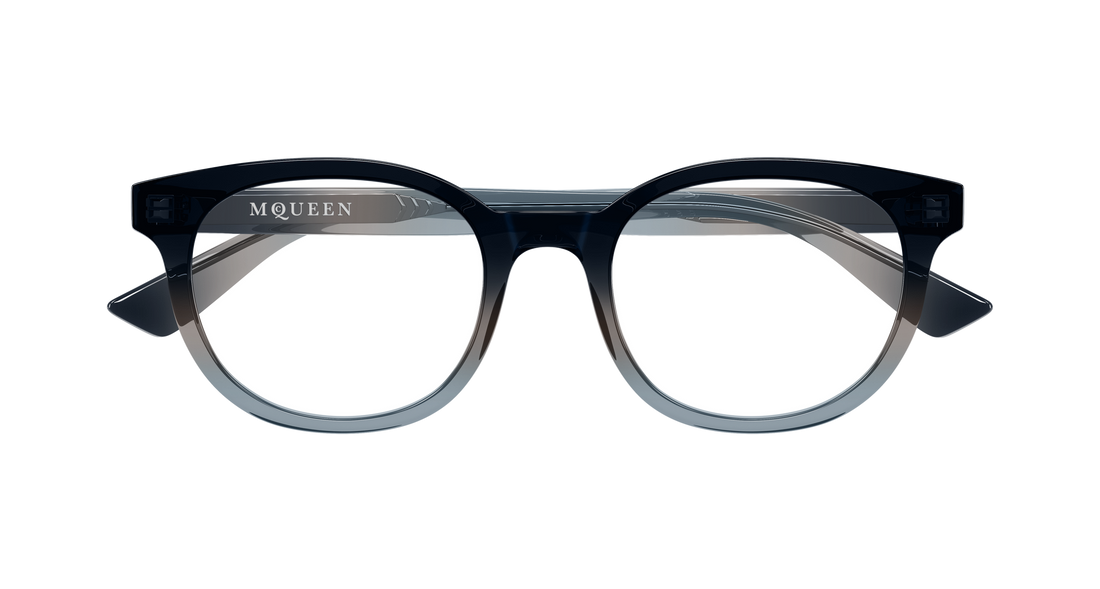 Gafas graduadas alexander mcqueen am0567o 006 azul round/oval/panthos masculino talla 51mm - Vista de detalle