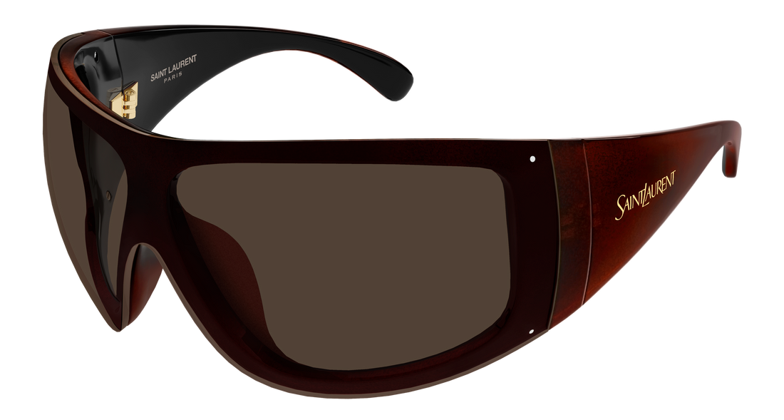 Sunglasses saint laurent sl 914 003 marron shield femenino size 99mm - Main view