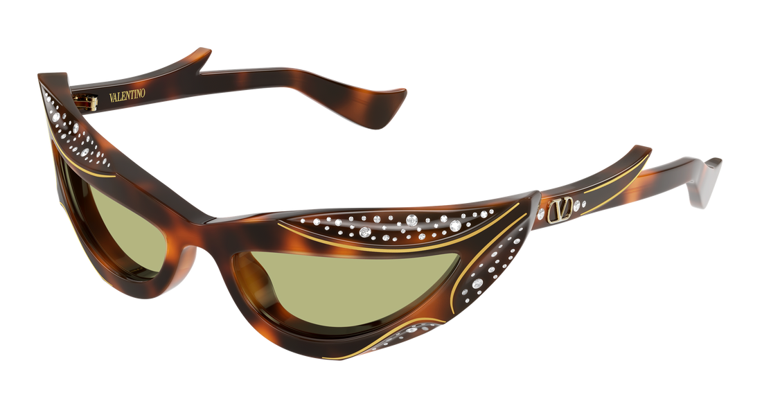 Solbriller valentino vg0073s 001 havana geometrical/directional unisex størrelse 56mm - Hovedvisning