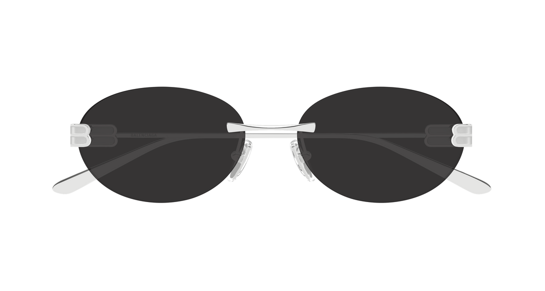 Gafas de sol balenciaga bb0541sa 001 plateado round/oval/panthos unisex talla 59mm - Vista de detalle