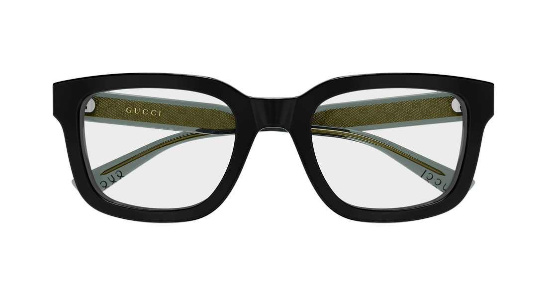 Occhiali da vista gucci gg2071ol 001 negro rectangular / squared masculino taglia 52mm - Vista dettagliata