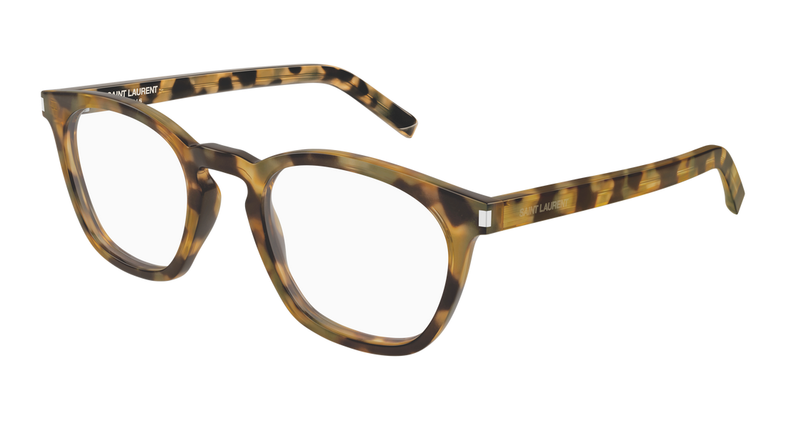 Lunettes de vue saint laurent sl 28 opt 017 havana round/oval/panthos masculino taille 50mm - Vue principale