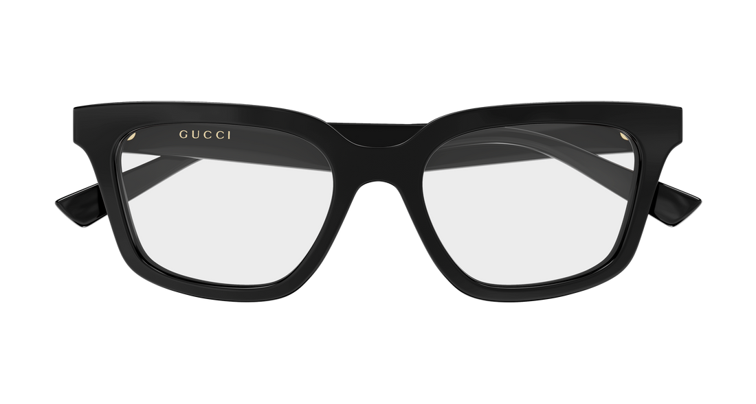 Occhiali da vista gucci gg2180o 001 negro rectangular / squared femenino taglia 51mm - Vista dettagliata