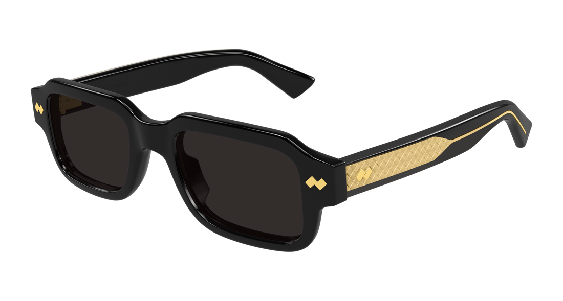 Lunettes de soleil bottega veneta bv1442s 001 negro rectangular / squared masculino taille 51mm - Vue principale