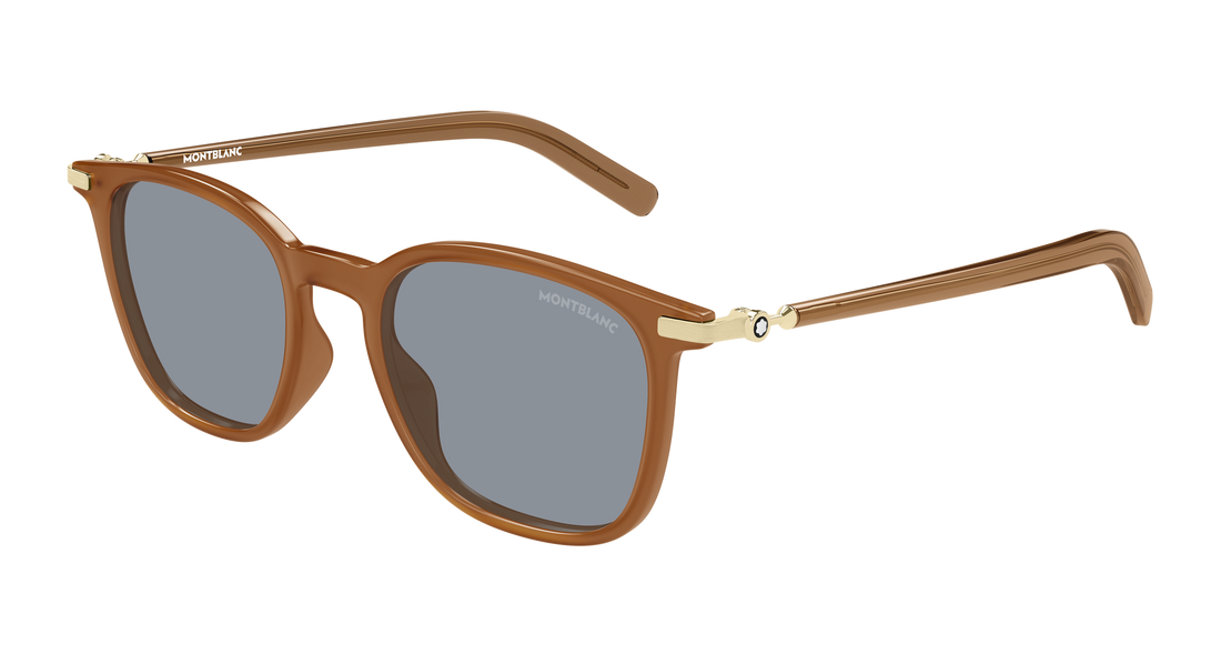 Sonnenbrillen montblanc mb0460s 005 marron rectangular / squared masculino größe 50mm - Hauptansicht