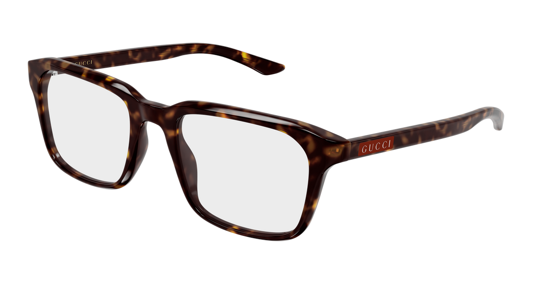 Brillen gucci gg2081o 006 havana rectangular / squared masculino größe 53mm - Hauptansicht