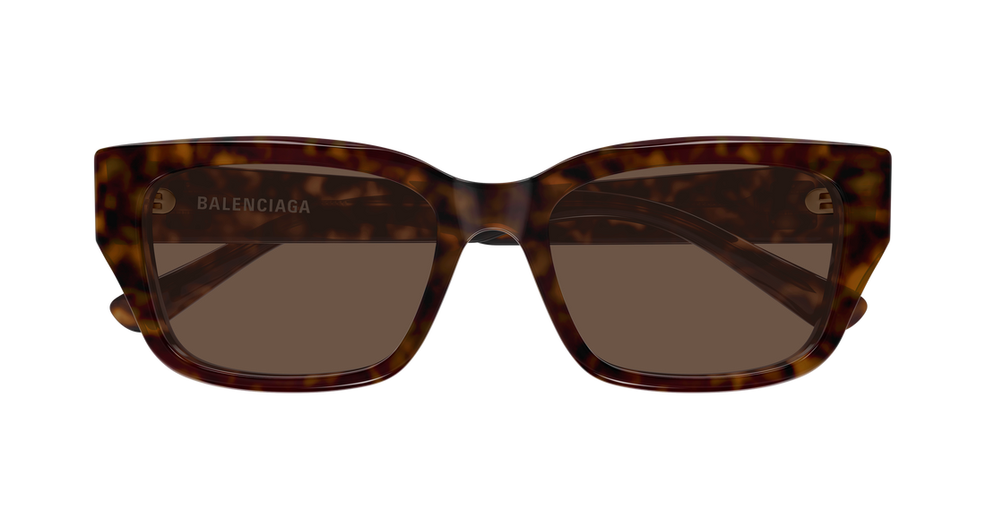 Solbriller balenciaga bb0480sk 002 havana rectangular / squared unisex størrelse 56mm - Detaljeret visning