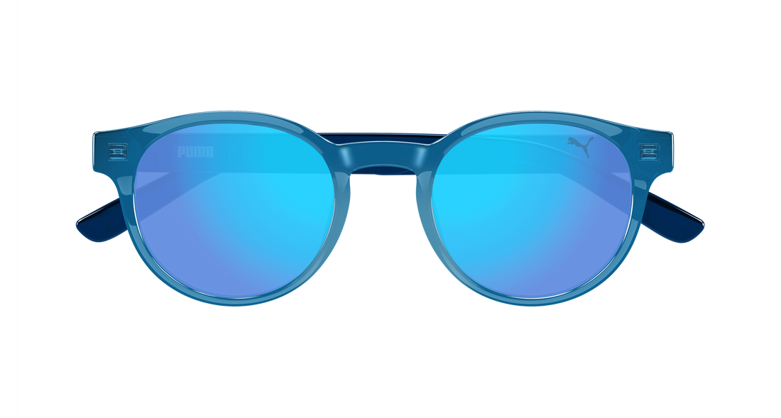 Sunglasses puma pj0091s 008 azul round/oval/panthos infantil size 47mm - Detailed view