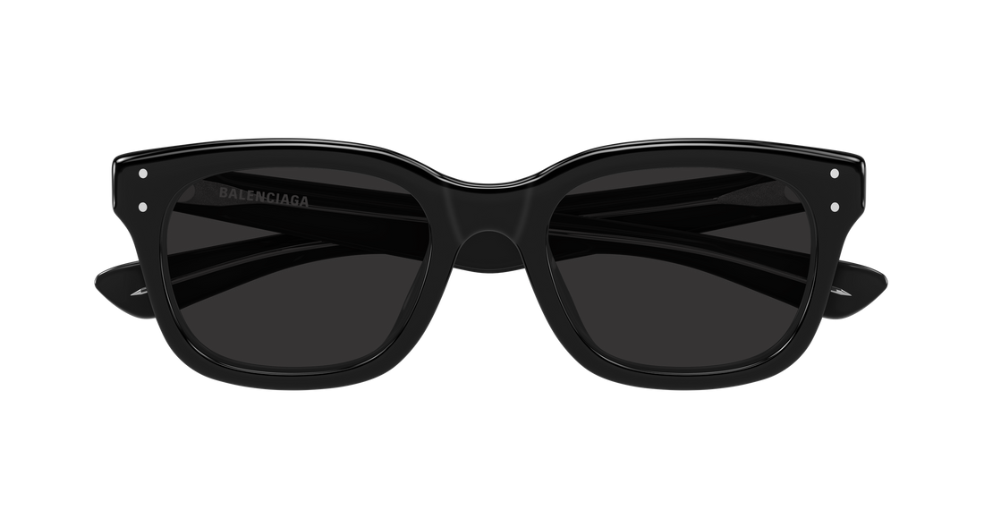 Solbriller balenciaga bb0522sk 001 negro rectangular / squared unisex størrelse 54mm - Detaljeret visning