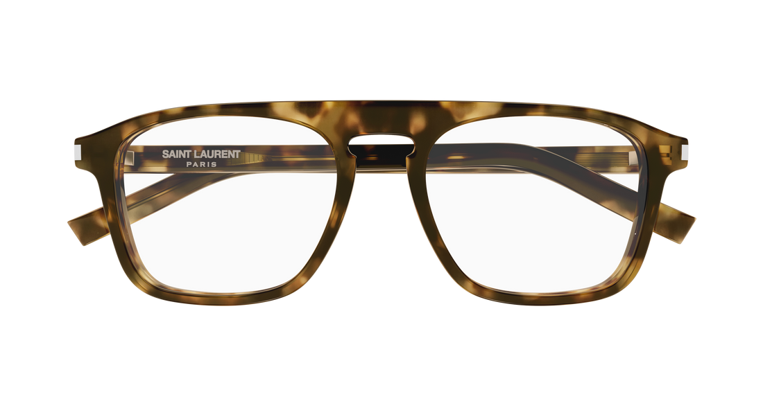 Lunettes de vue saint laurent sl 157 013 havana rectangular / squared masculino taille 52mm - Vue détaillée
