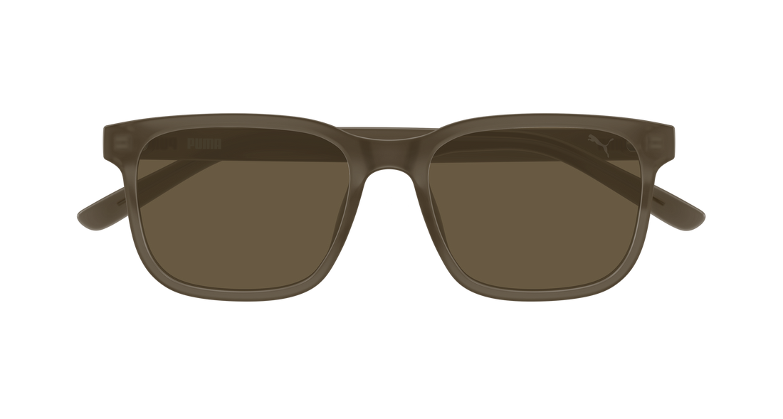 Sunglasses puma pu0527s 005 marron rectangular / squared masculino size 55mm - Detailed view