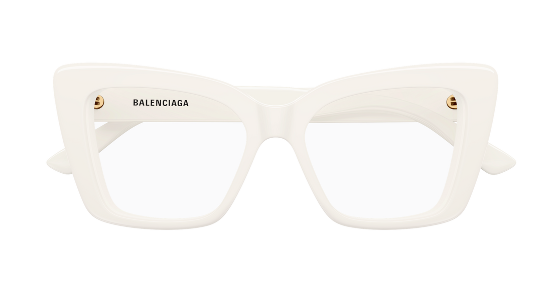 Occhiali da vista balenciaga bb0297o 008 blanco butterfly femenino taglia 52mm - Vista dettagliata