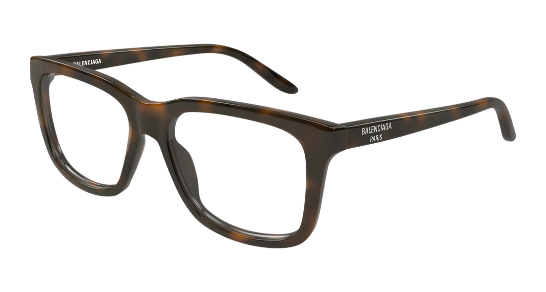 Briller balenciaga bb0530o 002 havana rectangular / squared masculino størrelse 55mm - Hovedvisning