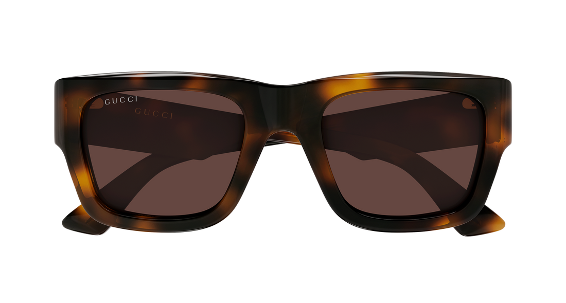 Sunglasses gucci gg1668s 008 havana rectangular / squared masculino size 52mm - Detailed view