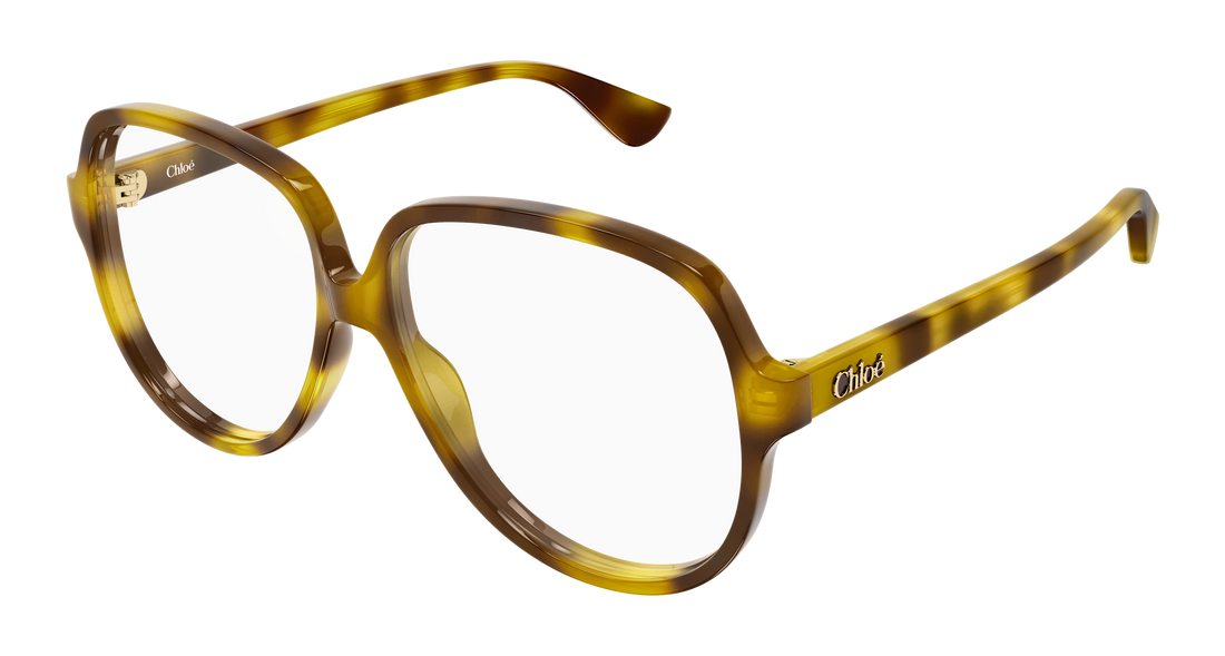 Briller chloé ch0391o 002 havana rectangular / squared femenino størrelse 59mm - Hovedvisning