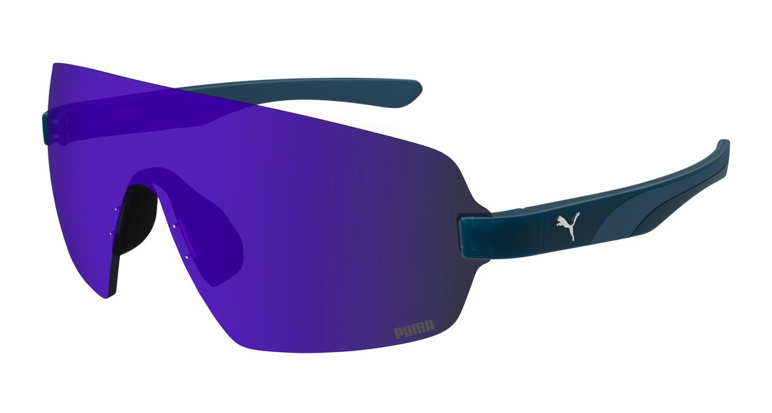 Sunglasses puma pu0541s 003 azul shield masculino size 99mm - Main view