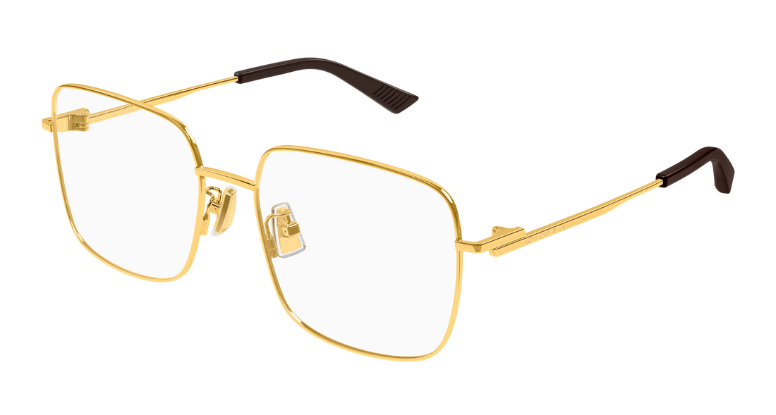 Occhiali da vista bottega veneta bv1519oj 001 dorado rectangular / squared femenino taglia 55mm - Vista principale
