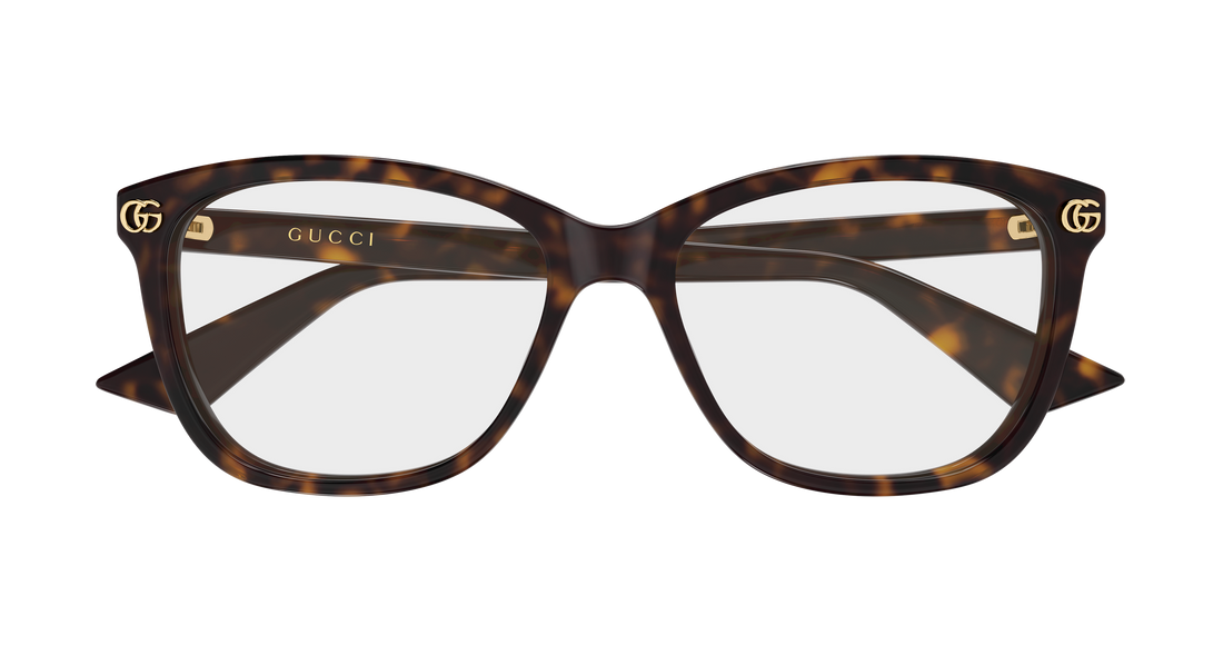Occhiali da vista gucci gg2113o 007 havana rectangular / squared femenino taglia 55mm - Vista dettagliata