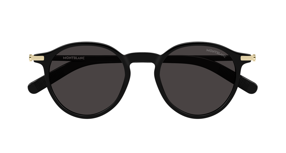 Sonnenbrillen montblanc mb0461s 001 negro round/oval/panthos masculino größe 49mm - Detailansicht
