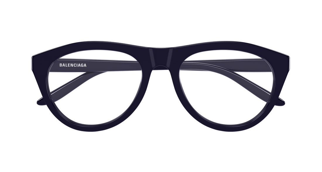 Glasögon balenciaga bb0533o 006 azul pilot/navigator unisex storlek 55mm - Detaljvy