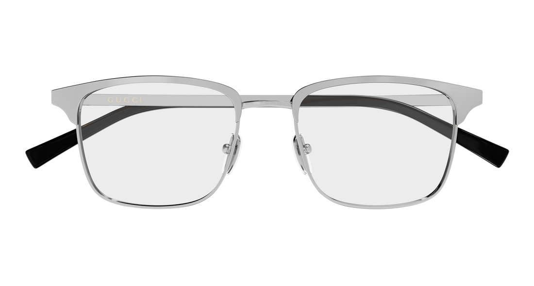 Occhiali da vista gucci gg2135o 005 plateado rectangular / squared masculino taglia 56mm - Vista dettagliata