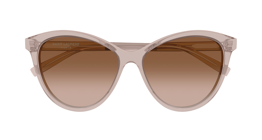 Occhiali da sole saint laurent sl 456 011 beige cat eye femenino taglia 57mm - Vista dettagliata