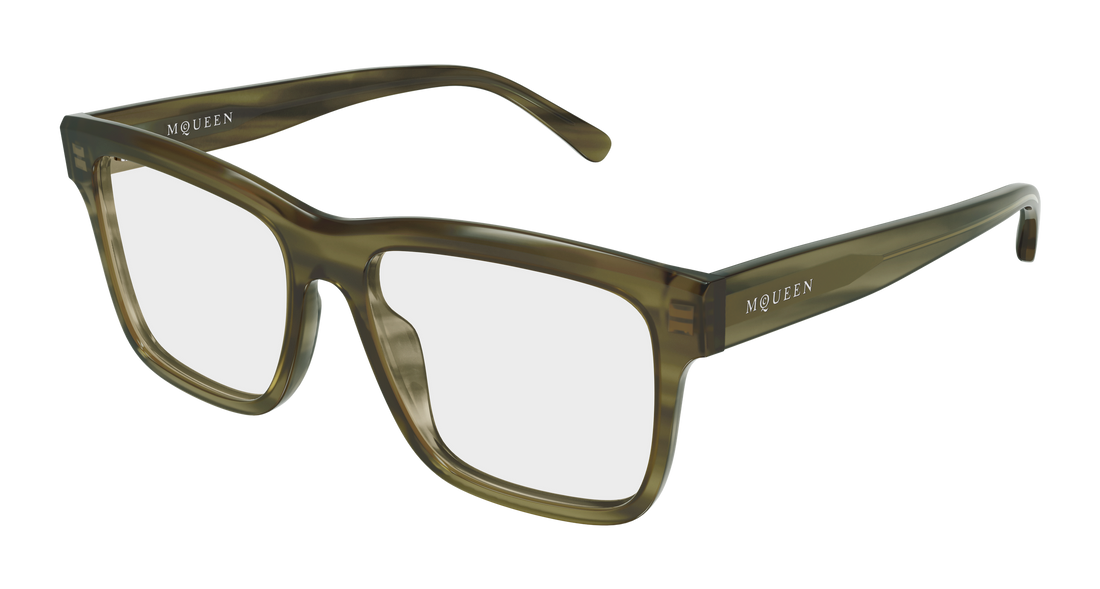 Brillen alexander mcqueen am0582o 003 havana rectangular / squared unisex größe 54mm - Hauptansicht