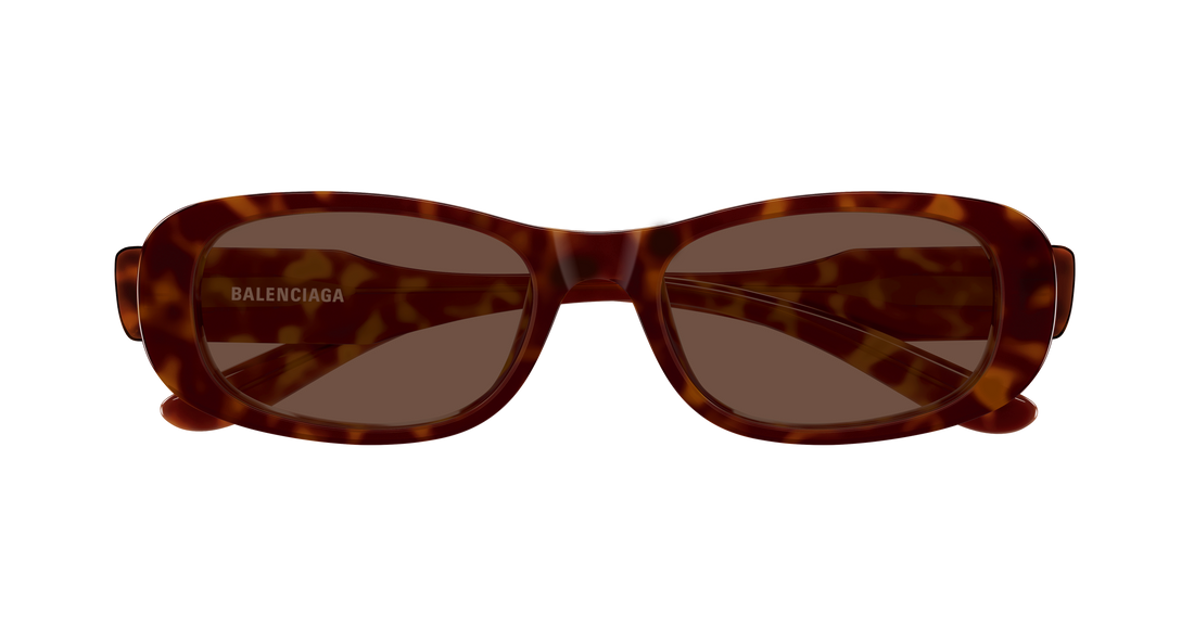 Solbriller balenciaga bb0511sk 002 havana rectangular / squared unisex størrelse 55mm - Detaljeret visning