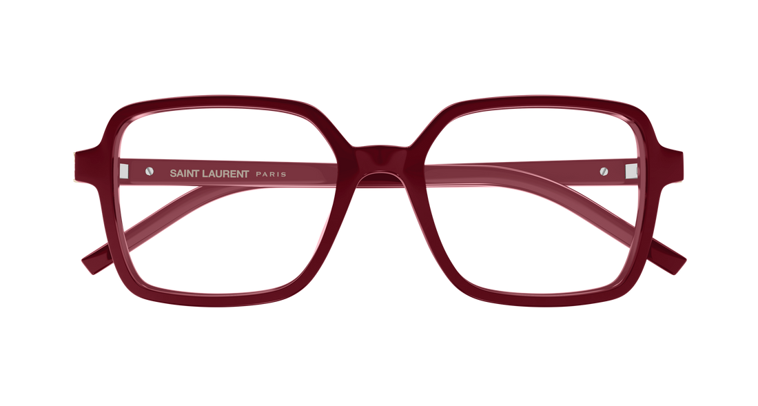 Dioptrijske naočale saint laurent sl m139 008 rojo rectangular / squared femenino veličina 56mm - Detaljni prikaz