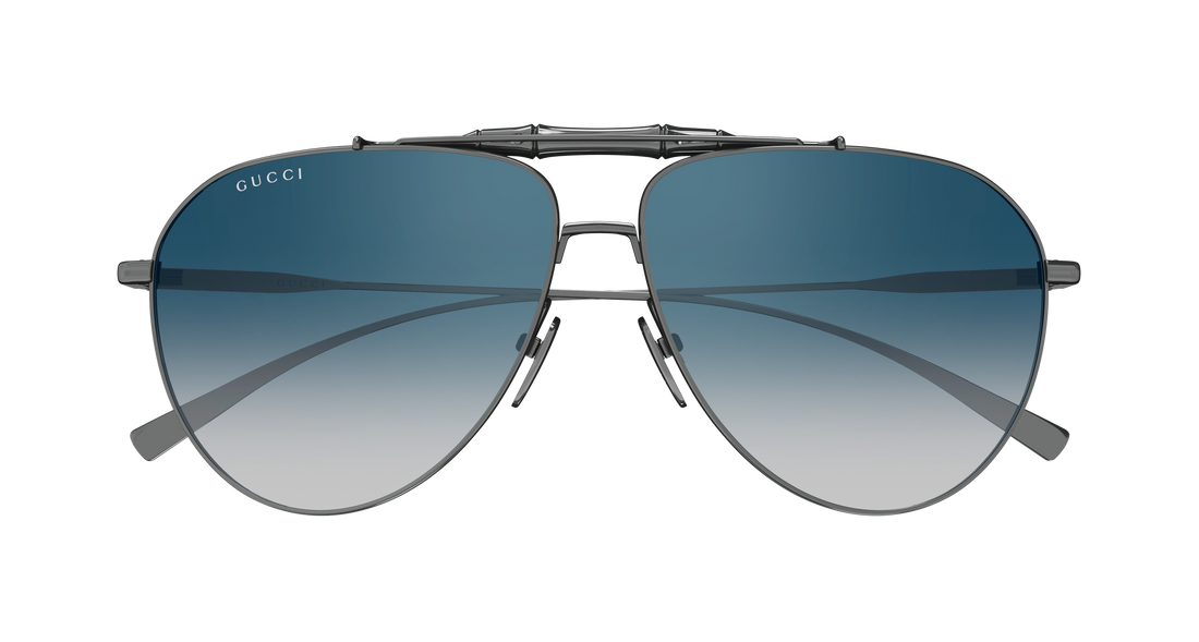Sonnenbrillen gucci gg2064s 003 plateado pilot/navigator masculino größe 60mm - Detailansicht